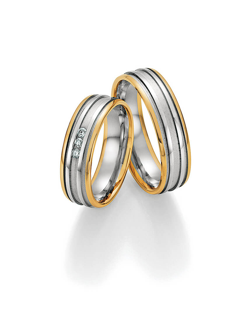 Eheringe in bicolor