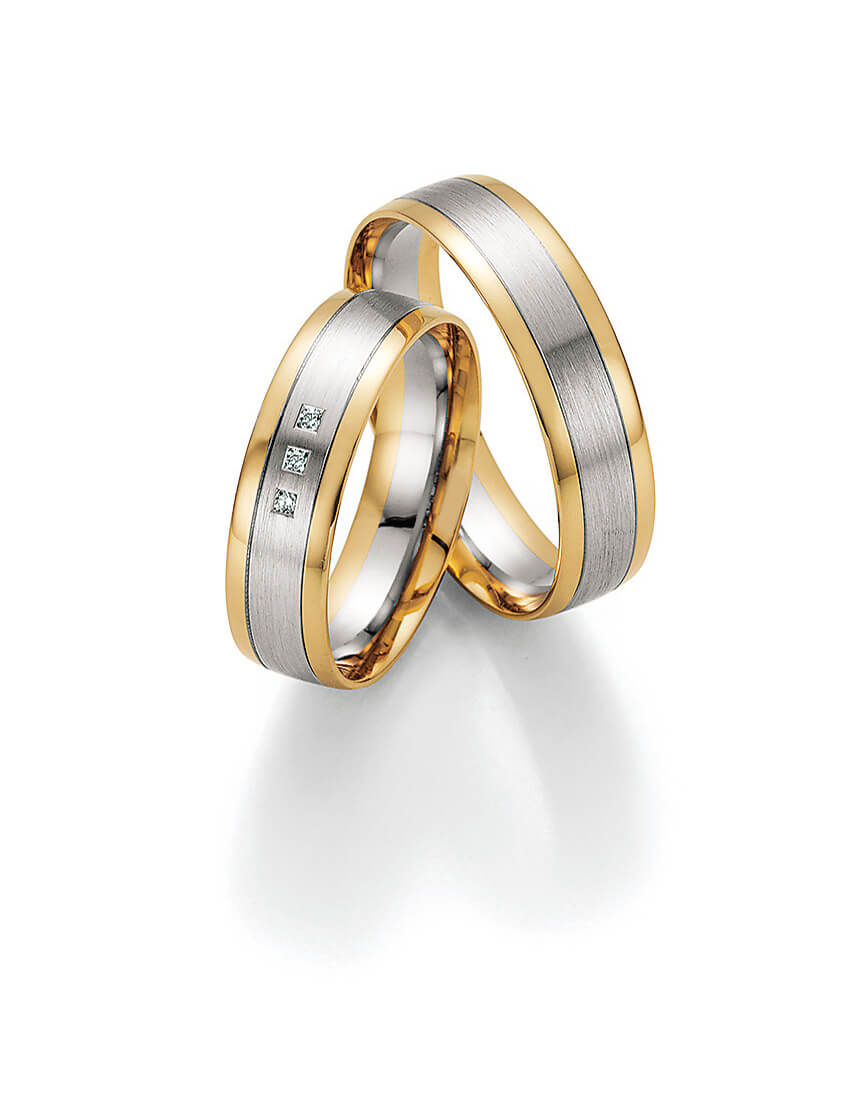 Trauringe Gelbgold Weißgold ab 799,- € pro Paar